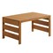 Alaterre Furniture Barton Outdoor Eucalyptus Wood Slotted Coffee Table, Brown 80-OUTD-WD-SMCT - alternate 5